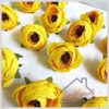 Yellow Peony Flower - 20pcs FABRIC FLOWER