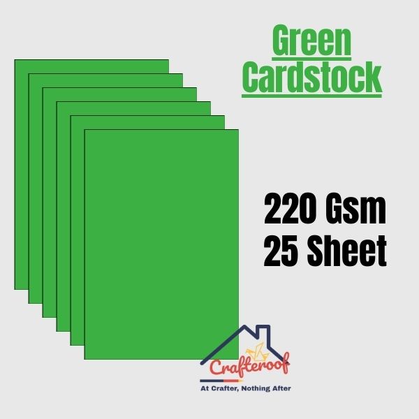 Neon Green Cardstock 220gsm -25sheet - Crafteroof