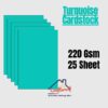 TURQUOISE BLUE CARDSTOCK