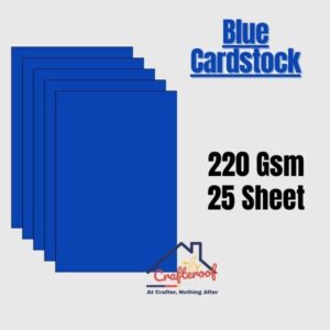 Blue Cardstock 220Gsm -25 Sheets