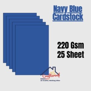 Navy Blue Cardstock 220Gsm -25Sheets