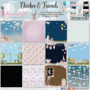 Chickoo & Friends 12''x12'' Paper Pad