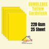 Bumblebee Yellow Cardstock 220Gsm - 25 sheets