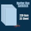 Heather Blue Cardstock 220Gsm -25sheets