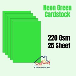 Neon Green Cardstock 220gsm -25sheet