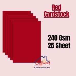 Red Cardstock 240Gsm -25Sheets