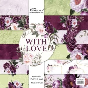With Love – Designer Pattern – 12×12 inch / 24 sheets