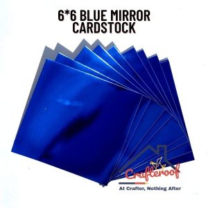 Blue Mirror Cardstock 6*6inch