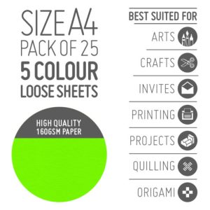 A4 Neon Colours Paper – 160GSM
