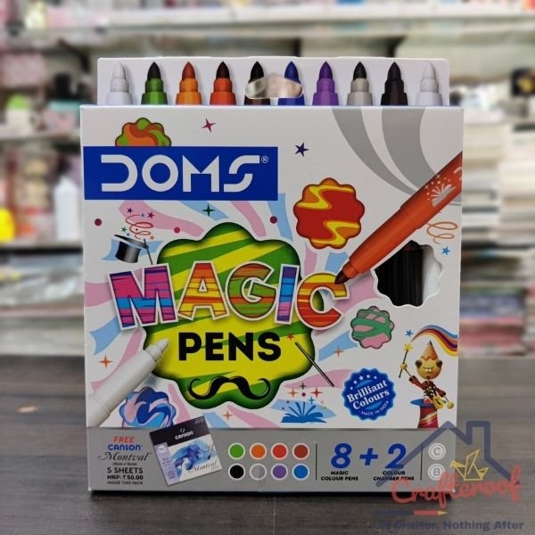 Magic Sketch Pen 9  1  DOMS  9 Magic Color Pen  1 Colour Changer Pen   Mini  ABC Season Store