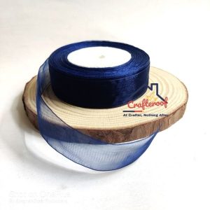 Organza ribbon 1 inch - Royal Blue