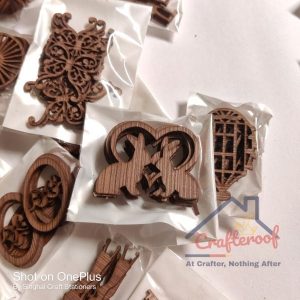 Wooden Textured – Fancy Mdf Cutout 150pcs/set