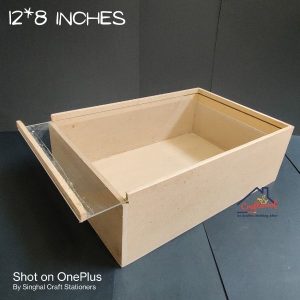 Mdf Acrylic Slider Box – 12*8 inch