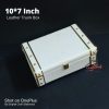 Leather Trunk Box - White - 10*7 inch