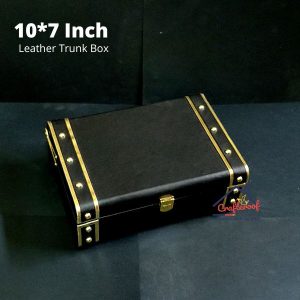 Leather Trunk Box – Black – 10*7 inch