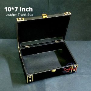 Leather Trunk Box – Black – 10*7 inch