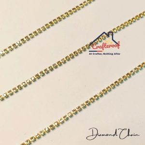 Golden Diamond Chain – 1mtr/pack