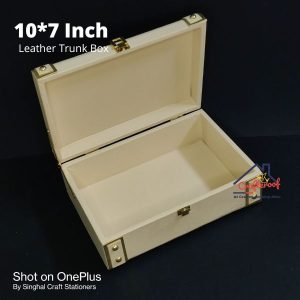 Leather Trunk Box – Cream – 10*7 inch