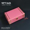 Leather Trunk Box – French Rose – 107 inch