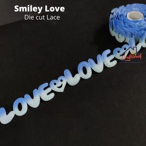 Smiley Love Blue – Diecut Lace