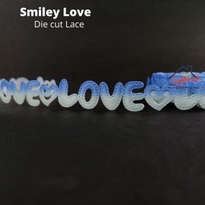 Smiley Love Blue – Diecut Lace