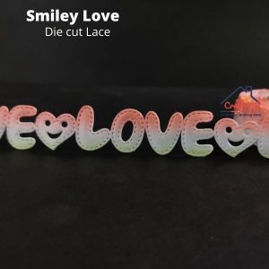 Smiley Love Orange – Diecut Lace