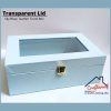 Transparent Lid Trunk Box - Sky Blue