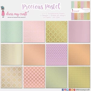 Precious Pastels 12″x12″ Paper Pad
