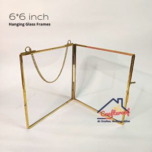 Hanging Glass Photo Frame – 6*6 inch