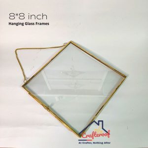 Hanging Glass Photo Frame – 8*8 inch