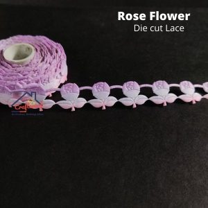 Rose Flower – Purple – Diecut Lace