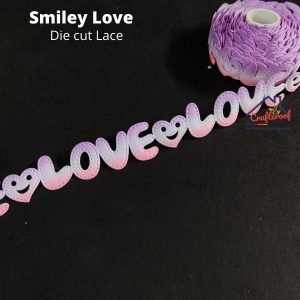 Smiley Love Purple – Diecut Lace