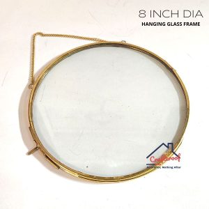 Hanging Circle Glass Frame – 8 Inch Dia