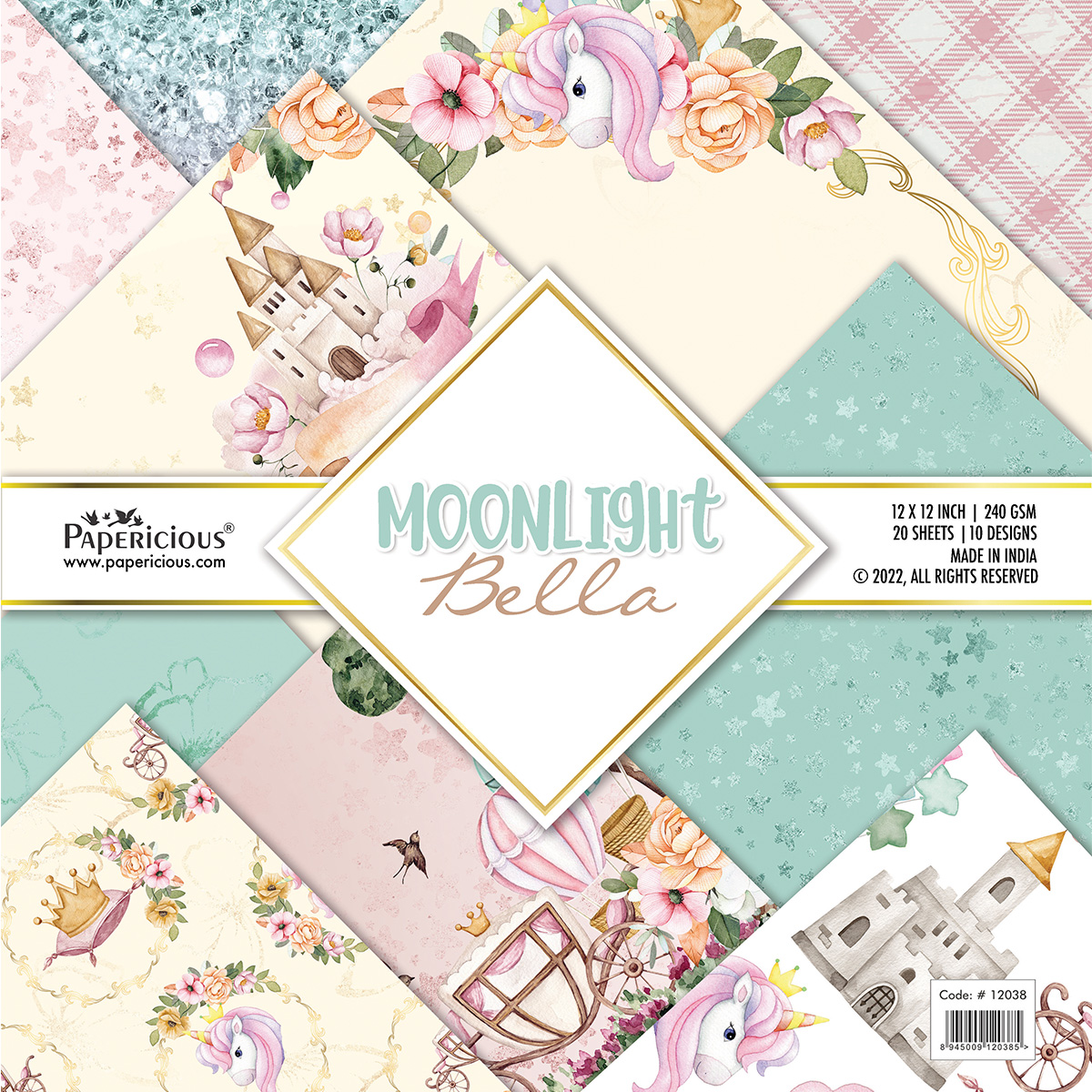 Moonlight Bella - Designer Pattern Papers 12x12 inch