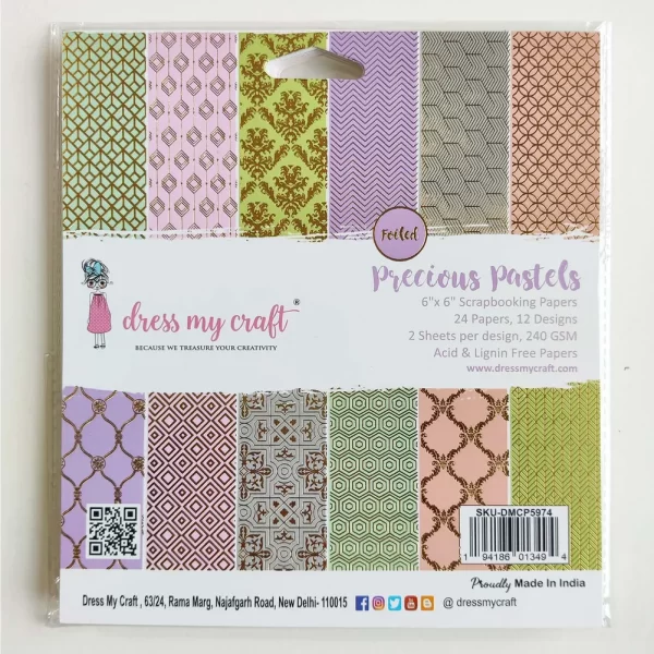 Precious Pastels 6"x6" Paper Pad
