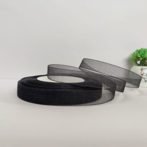 Black Organza Ribbon – 1/2 inch