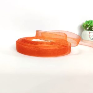 Orange Organza Ribbon – 1/2 inch