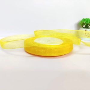 Yellow Organza Ribbon – 1/2 inch