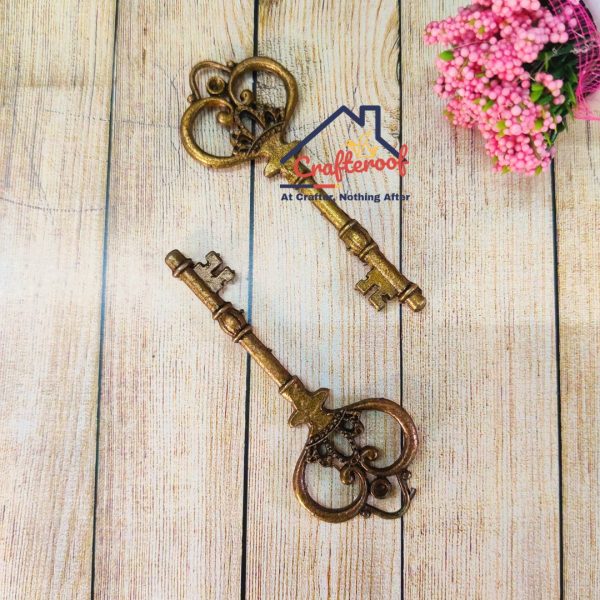 Antique Golden Metal keys - 2pcspack