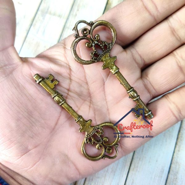 Antique Golden Metal keys - 2pcspack