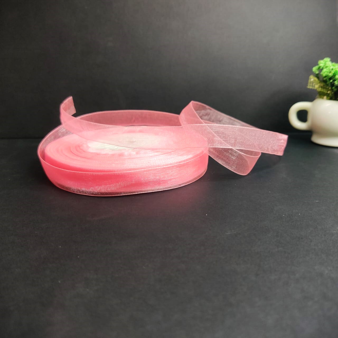 Baby Pink Organza Ribbon - 1/2 inch