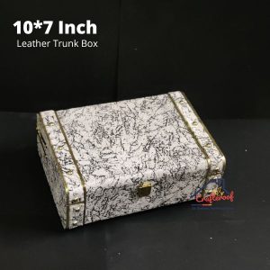 Black & White Trunk Box - 107 inch MARBEL PRINT