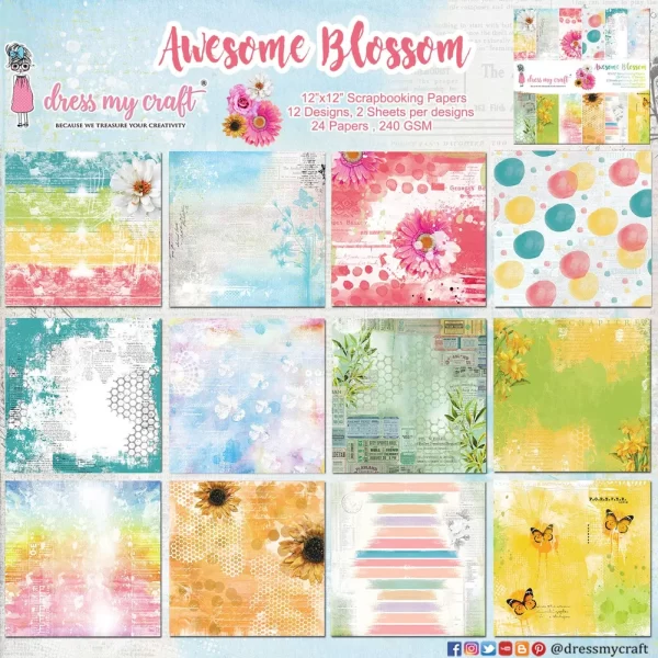 Awesome Blossom 6" x 6" Paper Pad