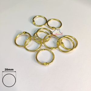 Golden Scrapbooking Ring 25mm