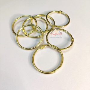 Golden Scrapbooking Ring 38mm