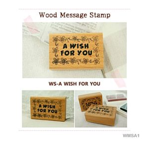 A Wish For You – Wooden Stamp