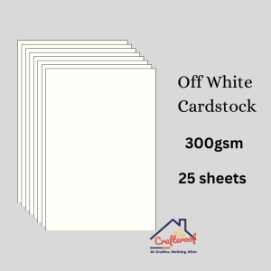 A3 Off White Cardstock 300 Gsm - 25 Sheets