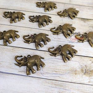 Elephant Metal Charm – 10pcs/pack