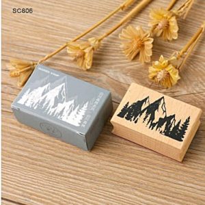 Mountain Forest – Wooden Stamp