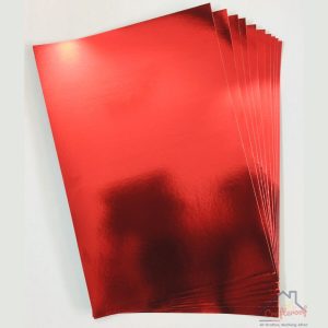 Red Mirror Cardstock 12*18 inch – 240 gsm
